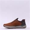 Rieker Men Felix Elasticated Laced Shoe - Brown Leather